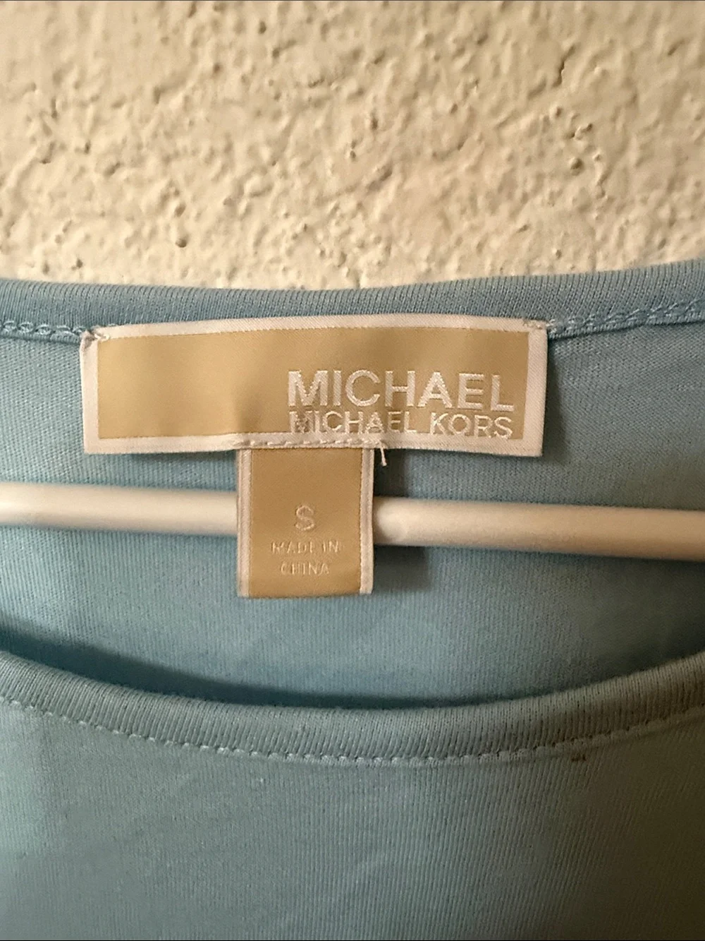 Michael Kors Sky Blue Short Sleeve Logo Tee